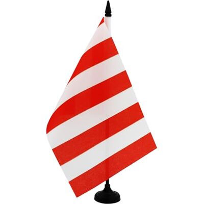 AZ FLAG Bandiera da Tavolo Striscie Rosse e bianche 21x14 cm Base Plastica Uso interno bandiera da tavolo a striscia nera e bianca finitura cucita e bordi rinforzati poliestere 100D AZ FLAG Bandiera da Tavolo Striscie Rosse e bianche 21x14 cm Base Plastica Uso interno bandiera da tavolo a striscia nera e bianca finitura cucita e bordi rinforzati poliestere 100D