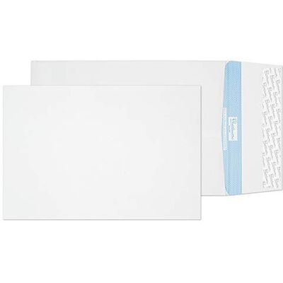Blake Secure 324 x 229 x 25 mm 125 g/m2 Tasca espandibile Stacca e sigilla () Bianco, Confezione da 500 Blake Secure 324 x 229 x 25 mm 125 g/m2 Tasca espandibile Stacca e sigilla () Bianco, Confezione da 500