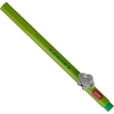 Legami Penna Gel con Animaletto Decorativo Lovely Friends, Tema Koala, Evita il Rotolamento, Inchiostro Verde, Animaletto Rimovibile e Ricombinabile, Punta 0,5 mm Legami Penna Gel con Animaletto Decorativo Lovely Friends, Tema Koala, Evita il Rotolamento, Inchiostro Verde, Animaletto Rimovibile e Ricombinabile, Punta 0,5 mm