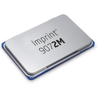 Trodat 9072M Imprint, Cuscinetto imbevuto di Inchiostro di Colore Blu a base acqua, per Timbri Manuali, per Formati Medi, Misura 110 x 70 mm, Struttura in Metallo e Plastica Trodat 9072M Imprint, Cuscinetto imbevuto di Inchiostro di Colore Blu a base acqua, per Timbri Manuali, per Formati Medi, Misura 110 x 70 mm, Struttura in Metallo e Plastica