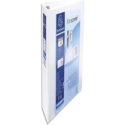 Exacompta 1 Raccoglitore Personalizzabile Kreacover 4 Anelli a D 60 mm Copertina Foderata PP con Tasca Fronte/Dorso/Retro Dorso 90 mm F.to Esterno 30x32 cm per A4 Maxi Bianco Exacompta 1 Raccoglitore Personalizzabile Kreacover 4 Anelli a D 60 mm Copertina Foderata PP con Tasca Fronte/Dorso/Retro Dorso 90 mm F.to Esterno 30x32 cm per A4 Maxi Bianco