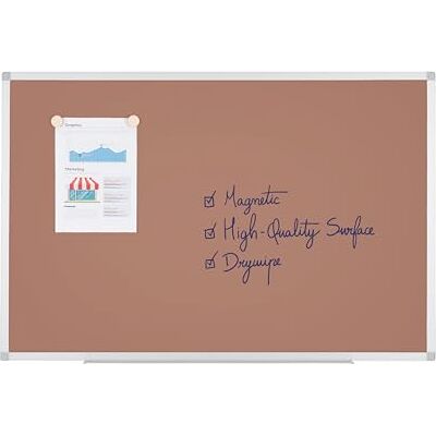 Bi-Office Ayda Lavagna Magnetica Chestnut, 120 x 90cm, Superficie in Acciaio Laccato, Cornice in Alluminio Bi-Office Ayda Lavagna Magnetica Chestnut, 120 x 90cm, Superficie in Acciaio Laccato, Cornice in Alluminio
