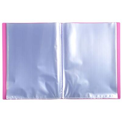 Exacompta Ref 88117E Scatola di 8 cartelline Opak 100 buste trasparenti lisce 200 facciate per formato A4, dimensioni 24 x 32 cm, copertina semirigida in polipropilene, colore: rosa Exacompta Ref 88117E Scatola di 8 cartelline Opak 100 buste trasparenti lisce 200 facciate per formato A4, dimensioni 24 x 32 cm, copertina semirigida in polipropilene, colore: rosa