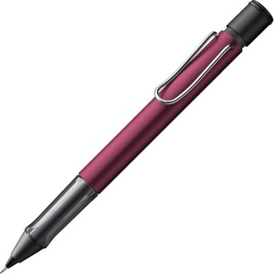 Lamy AL-star black purple Matita meccanica con impugnatura trasparente ed ergonomica e corpo in alluminio leggero ricambio M 41 da 0,5 mm e punta per cancellare inclusi Lamy AL-star black purple Matita meccanica con impugnatura trasparente ed ergonomica e corpo in alluminio leggero ricambio M 41 da 0,5 mm e punta per cancellare inclusi