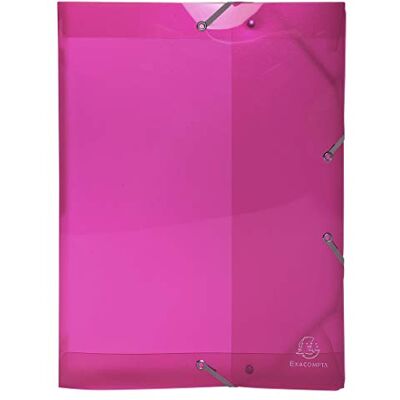Exacompta Scatola archivio Iderama in polipropilene lucido con elastici dorso 2,5 cm con etichetta per archiviazione documenti A4 Rosa Exacompta Scatola archivio Iderama in polipropilene lucido con elastici dorso 2,5 cm con etichetta per archiviazione documenti A4 Rosa