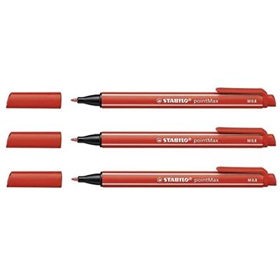 STABILO pointMax penna fine medio rossa - Penna STABILO pointMax penna fine medio rossa - Penna