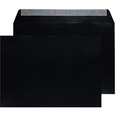 Blake Shine Pearlescent 229 x 324 mm 120 g/m2 Portafoglio Stacca e sigilla () Nero granito, Confezione da 500 Blake Shine Pearlescent 229 x 324 mm 120 g/m2 Portafoglio Stacca e sigilla () Nero granito, Confezione da 500