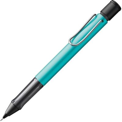 Lamy AL-star turmaline Matita meccanica con impugnatura trasparente ed ergonomica e corpo in alluminio leggero ricambio M 41 da 0,5 mm e punta per cancellare inclusi Lamy AL-star turmaline Matita meccanica con impugnatura trasparente ed ergonomica e corpo in alluminio leggero ricambio M 41 da 0,5 mm e punta per cancellare inclusi