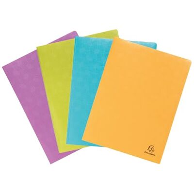 Exacompta Rif. 1 portadocumenti Pop'N Co 20 buste a grana 40 viste per A4 dim 24 x 32 cm copertina in polipro riciclata semirigida 4 colori casuali Exacompta Rif. 1 portadocumenti Pop'N Co 20 buste a grana 40 viste per A4 dim 24 x 32 cm copertina in polipro riciclata semirigida 4 colori casuali
