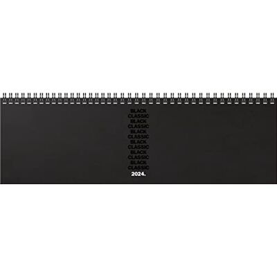 BRUNNEN Agenda settimanale "Black Classic", modello 774 2024, 2 pagine = 1 settimana, dimensioni foglio: 32,6 x 10,2 cm, nero BRUNNEN Agenda settimanale "Black Classic", modello 774 2024, 2 pagine = 1 settimana, dimensioni foglio: 32,6 x 10,2 cm, nero