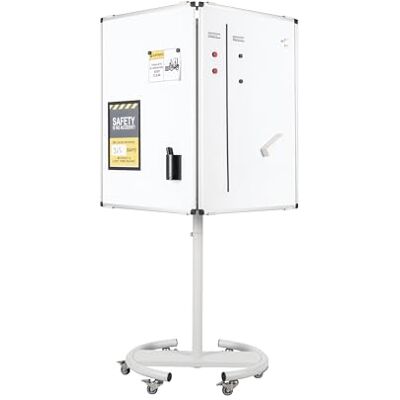 Bi-Office Lavagne per Avvisi Girevole, Con 4 Panelli Bianchi Magnetiche, Girevole con Struttura Mobile, 64 x 185 cm Bi-Office Lavagne per Avvisi Girevole, Con 4 Panelli Bianchi Magnetiche, Girevole con Struttura Mobile, 64 x 185 cm