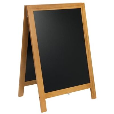 SECURIT Lavagna Da Terra Deluxe 55x85 cm Colore Teak Resistente alle Intemperie Legno con Lacca Protettiva Per Interni ed Esterni SECURIT Lavagna Da Terra Deluxe 55x85 cm Colore Teak Resistente alle Intemperie Legno con Lacca Protettiva Per Interni ed Esterni