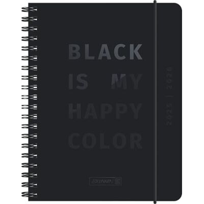 BRUNNEN Agenda scolastica (2025/2026) "Black", 2 pagine = 1 settimana, A6, 208 pagine, copertina in carta, nero BRUNNEN Agenda scolastica (2025/2026) "Black", 2 pagine = 1 settimana, A6, 208 pagine, copertina in carta, nero