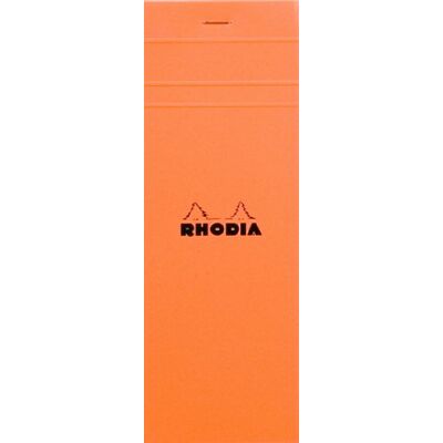 Rhodia 8200C Bloc-Notes a punto metallico Shopping N°8 Orange Quadretti piccoli 7,4 x 21 cm 80 fogli staccabili Carta Clairefontaine Bianca 80g/m² -COPERTINA in carta trattata morbida Rhodia 8200C Bloc-Notes a punto metallico Shopping N°8 Orange Quadretti piccoli 7,4 x 21 cm 80 fogli staccabili Carta Clairefontaine Bianca 80g/m² -COPERTINA in carta trattata morbida