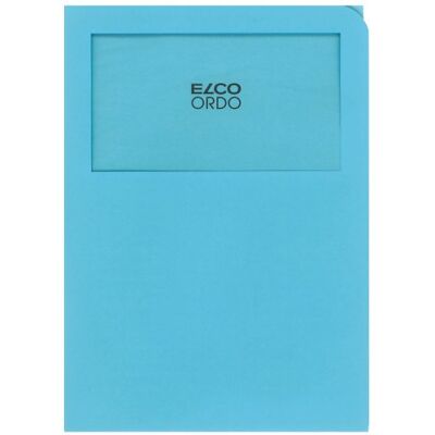 Elco Ordo Classico – Cartella Organizer con finestra, 220 x 310 mm, 120 g/m², FSC Mix, Blu, confezione da 100 cartelle Elco Ordo Classico – Cartella Organizer con finestra, 220 x 310 mm, 120 g/m², FSC Mix, Blu, confezione da 100 cartelle