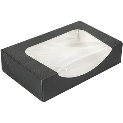 Garcia de Pou 50 pezzi Confezioni Sushi+Finestra 'Thepack' 230 G/M2 + Opp 19,7 x 12 x 4,5 cm Nero Cartone Ondulato Nano-Micro Garcia de Pou 50 pezzi Confezioni Sushi+Finestra 'Thepack' 230 G/M2 + Opp 19,7 x 12 x 4,5 cm Nero Cartone Ondulato Nano-Micro