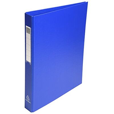 Exacompta Conf. da 10 Raccoglitori Foderati Polipropilene 4 Anelli Tondi 25 mm in Terza di Copertina Dorso 40 mm F.to Esterno 25.5x32 cm per A4 Colore Blu Exacompta Conf. da 10 Raccoglitori Foderati Polipropilene 4 Anelli Tondi 25 mm in Terza di Copertina Dorso 40 mm F.to Esterno 25.5x32 cm per A4 Colore Blu