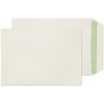 Blake Environmental 229 x 162 mm 90 g/m2 Tasca Autosigillante () Bianco naturale, Confezione da 500 Blake Environmental 229 x 162 mm 90 g/m2 Tasca Autosigillante () Bianco naturale, Confezione da 500