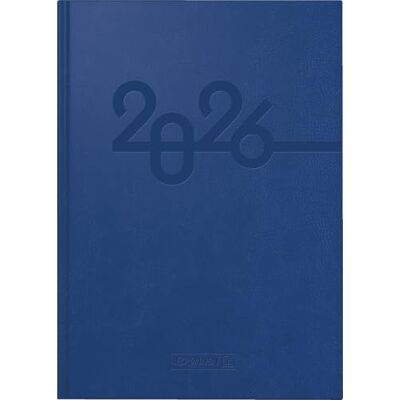 BRUNNEN Calendario a libro mod. 798 2026 A5 ecopelle blu BRUNNEN Calendario a libro mod. 798 2026 A5 ecopelle blu