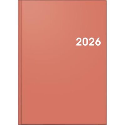 BRUNNEN Calendario a libro mod. 795 2026 A5, plastica, corallo BRUNNEN Calendario a libro mod. 795 2026 A5, plastica, corallo