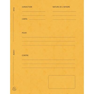 Exacompta Rif. 220109E Cartoncino da 5 confezioni da 25 cartelle "Per/Contro" in carta lucida dimensioni 25 x 32 cm per documenti in formato A4 colore giallo Exacompta Rif. 220109E Cartoncino da 5 confezioni da 25 cartelle "Per/Contro" in carta lucida dimensioni 25 x 32 cm per documenti in formato A4 colore giallo