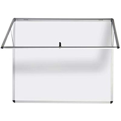 Bi-Office Bacheca Enclore, Superficie Magnetica In Acciaio Laccato Con Cerniere Lato Superiore, 8xA4 Bi-Office Bacheca Enclore, Superficie Magnetica In Acciaio Laccato Con Cerniere Lato Superiore, 8xA4