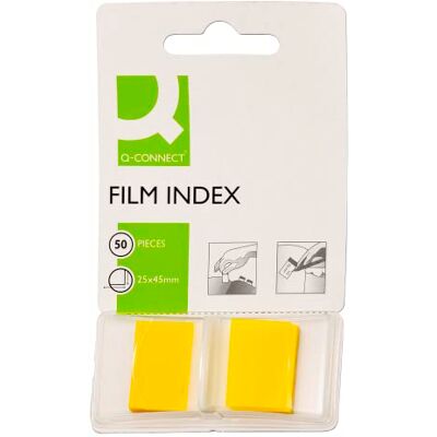 Q-Connect Segnapagina in blister 25x45 mm giallo blocchetto da 50 KF03634 Q-Connect Segnapagina in blister 25x45 mm giallo blocchetto da 50 KF03634