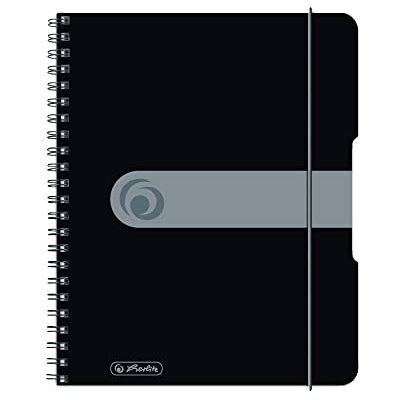 herlitz Draulion su spirale A5, easy orga, 80 fogli, griglia, nero, 1 unità herlitz Draulion su spirale A5, easy orga, 80 fogli, griglia, nero, 1 unità