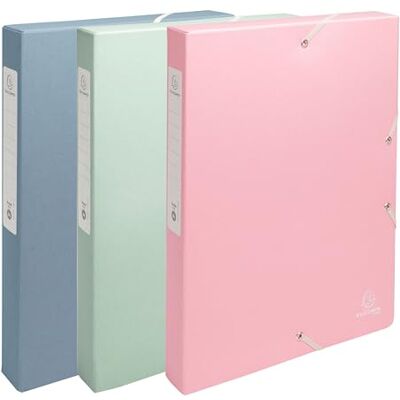 Exacompta Rif. Autentik 59339E 8 scatole con elastici in carta riciclata, 600 g/m2, dorso 4 cm, 25 x 33 cm, per documenti in formato A4, colori assortiti Exacompta Rif. Autentik 59339E 8 scatole con elastici in carta riciclata, 600 g/m2, dorso 4 cm, 25 x 33 cm, per documenti in formato A4, colori assortiti