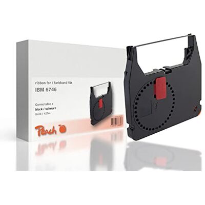 Peach 6746 - Nastro Correttore - Nero - 8mm/425m - Compatibile con IBM Peach 6746 - Nastro Correttore - Nero - 8mm/425m - Compatibile con IBM
