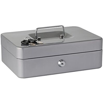 Axentia Geldkassette - Cassetta di sicurezza con chiusura - 25 x 9 x 18 cm Axentia Geldkassette - Cassetta di sicurezza con chiusura - 25 x 9 x 18 cm