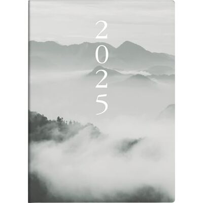 rido/idé Agenda tascabile mod. Technik S 2025 "Cloudy Mountains", formato A6, carta rido/idé Agenda tascabile mod. Technik S 2025 "Cloudy Mountains", formato A6, carta