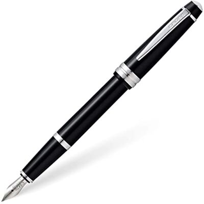 CROSS Bailey Light Penna stilografica, pennino extra fine. Extra Fine nib Nero lucido CROSS Bailey Light Penna stilografica, pennino extra fine. Extra Fine nib Nero lucido
