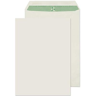 Blake Environmental 324 x 229 mm 90 g/m2 Tasca Autosigillante () Bianco naturale, Confezione da 500 Blake Environmental 324 x 229 mm 90 g/m2 Tasca Autosigillante () Bianco naturale, Confezione da 500