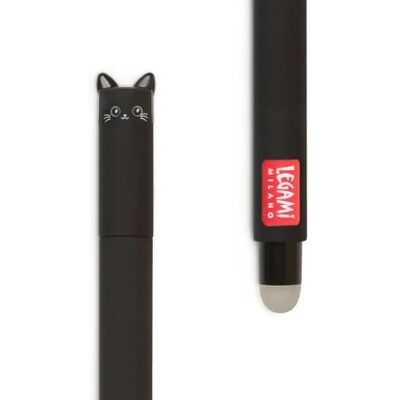 Legami Penna Gel Cancellabile, Sfera sull'Estremità per Rimuovere l'Inchiostro senza Consumare il Foglio, Inchiostro Nero Termosensibile, Diametro Punta 0,7 mm, Tema Kitty Legami Penna Gel Cancellabile, Sfera sull'Estremità per Rimuovere l'Inchiostro senza Consumare il Foglio, Inchiostro Nero Termosensibile, Diametro Punta 0,7 mm, Tema Kitty