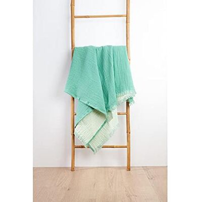 Marca - Modello - Plaid in cotone verde - Tessili per la casa Marca - Modello - Plaid in cotone verde - Tessili per la casa