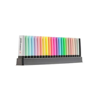 STABILO BOSS ORIGINAL Evidenziatore Desk-Set Special Edition 23 Colori assortiti 8 fluo + 8 pastel + 6 Nature + 1 marcatore Nero STABILO BOSS ORIGINAL Evidenziatore Desk-Set Special Edition 23 Colori assortiti 8 fluo + 8 pastel + 6 Nature + 1 marcatore Nero