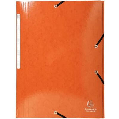Exacompta Rif Collezione Iderama Cartella elastica a 3 lembi Adatta per documenti A4, 425 gsm Cartella lucida patinata certificata FSC Arancione (confezione da 25) Exacompta Rif Collezione Iderama Cartella elastica a 3 lembi Adatta per documenti A4, 425 gsm Cartella lucida patinata certificata FSC Arancione (confezione da 25)