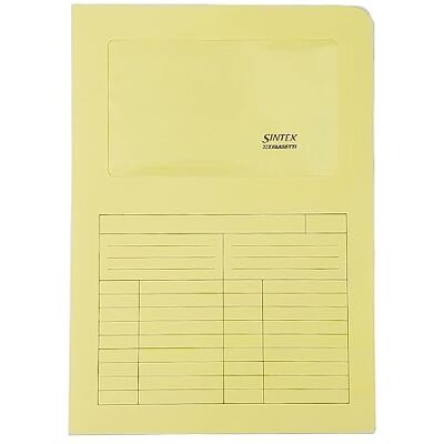 Blasetti Cartelline Portadocumenti con Finestra Sintex GIALLA raccoglitore documenti per ufficio, Formato A4, Colore Giallo, Confezione 50 pezzi, Carta 120gr, Aperta su due lati Blasetti Cartelline Portadocumenti con Finestra Sintex GIALLA raccoglitore documenti per ufficio, Formato A4, Colore Giallo, Confezione 50 pezzi, Carta 120gr, Aperta su due lati