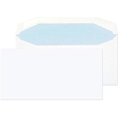 Blake Everyday 110 x 220 mm 80 g/m2 Portafoglio per spedizioni Gommato () Bianco, Confezione da 500 Blake Everyday 110 x 220 mm 80 g/m2 Portafoglio per spedizioni Gommato () Bianco, Confezione da 500