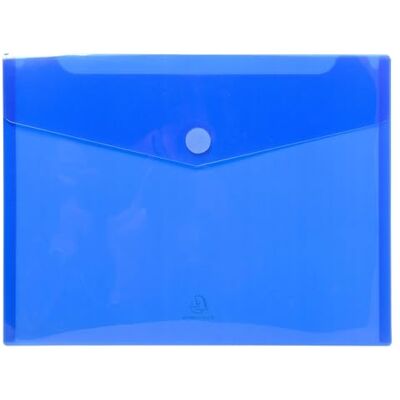 Exacompta Rif. 56422E Cartone da 50 buste con chiusura a strappo e patta in morbido PP, dimensioni di una busta: 24 x 31,5 cm, formato A4, colore blu Exacompta Rif. 56422E Cartone da 50 buste con chiusura a strappo e patta in morbido PP, dimensioni di una busta: 24 x 31,5 cm, formato A4, colore blu