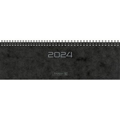 BRUNNEN Agenda settimanale modello 777 2024, 2 pagine = 1 settimana, formato foglio: 32,6 x 10,2 cm, nero BRUNNEN Agenda settimanale modello 777 2024, 2 pagine = 1 settimana, formato foglio: 32,6 x 10,2 cm, nero