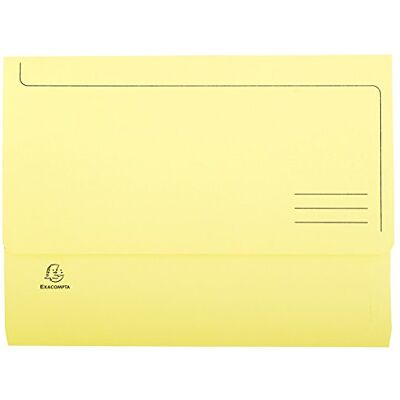 Exacompta Cartelle con Tasca, 24.5x32.5 cm, Giallo Exacompta Cartelle con Tasca, 24.5x32.5 cm, Giallo