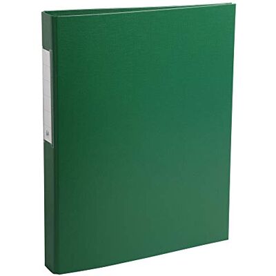 Exacompta Conf. da 10 Raccoglitori Foderati Polipropilene 2 Anelli Tondi 25 mm in Terza di Copertina Dorso 40 mm F.to Esterno 25.5x32 cm per A4 Colore Verde Exacompta Conf. da 10 Raccoglitori Foderati Polipropilene 2 Anelli Tondi 25 mm in Terza di Copertina Dorso 40 mm F.to Esterno 25.5x32 cm per A4 Colore Verde