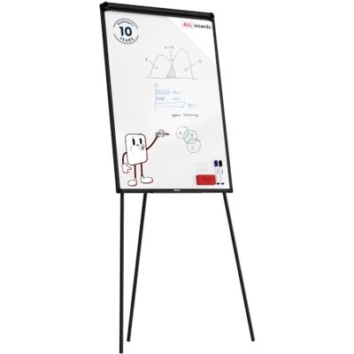 ALLboards Lavagna portablocco magnetica cancellabile 100x70 cm nera + ACCESSORI ALLboards Lavagna portablocco magnetica cancellabile 100x70 cm nera + ACCESSORI