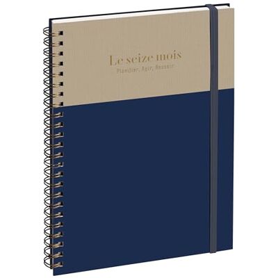 Exacompta Agenda settimanale da ufficio SAD 20S Gustave, 15 x 21 cm, da settembre 2026 a dicembre 2027-16 mesi, colore: Marina/Gregia Exacompta Agenda settimanale da ufficio SAD 20S Gustave, 15 x 21 cm, da settembre 2026 a dicembre 2027-16 mesi, colore: Marina/Gregia