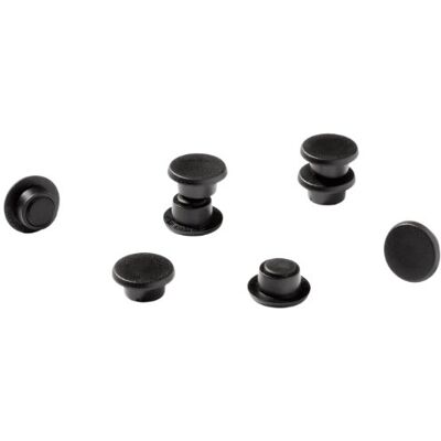Durable Magneti in plastica colorata, 15 mm (diametro), forza magnetica 75 p, nero, confezione da 20 pezzi Durable Magneti in plastica colorata, 15 mm (diametro), forza magnetica 75 p, nero, confezione da 20 pezzi