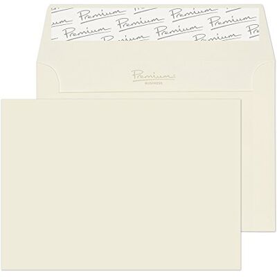 Blake Premium Business 114 x 162 mm 120 g/m2 Portafoglio Stacca e sigilla () Bianco intenso wove, Confezione da 500 Blake Premium Business 114 x 162 mm 120 g/m2 Portafoglio Stacca e sigilla () Bianco intenso wove, Confezione da 500