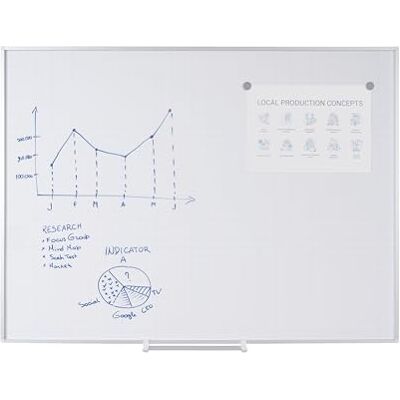 Bi-Office New Generation Lavagna Magnetica Planning con Kit accessori, 120 x 90 cm, Superficie Magnetica Smaltata a Quadretti 25 x 50 mm Bi-Office New Generation Lavagna Magnetica Planning con Kit accessori, 120 x 90 cm, Superficie Magnetica Smaltata a Quadretti 25 x 50 mm