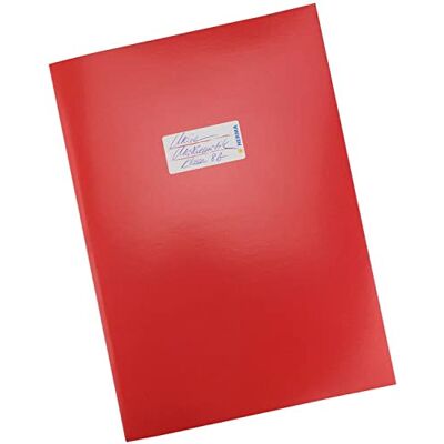 HERMA 19748 Copertina per quaderni, formato A4, in cartone rosso, con etichetta in carta robusta e extra resistente, copertina per quaderni scolastici, colorata HERMA 19748 Copertina per quaderni, formato A4, in cartone rosso, con etichetta in carta robusta e extra resistente, copertina per quaderni scolastici, colorata